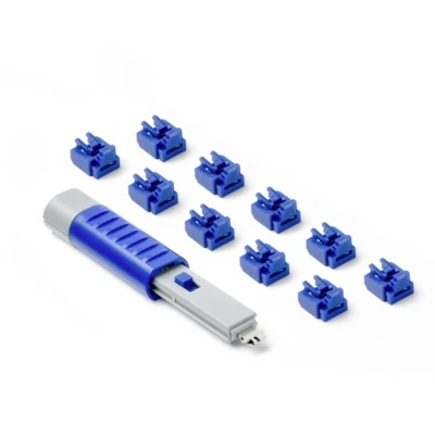 Afbeelding van Smart Keeper RJ45 poortslot met sleutel 10 sloten 1 (donkerblauw)