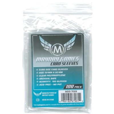 Afbeelding van Euro Size Card Sleeves (59x92mm) clear (100)