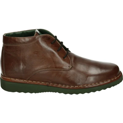 Afbeelding van Galizio Torresi 620348 Heren sneakersHeren veterschoenVrije tijd half hoog Kleur: Cognac Maat: 46