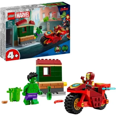 Afbeelding van Iron Man met motor en de Hulk