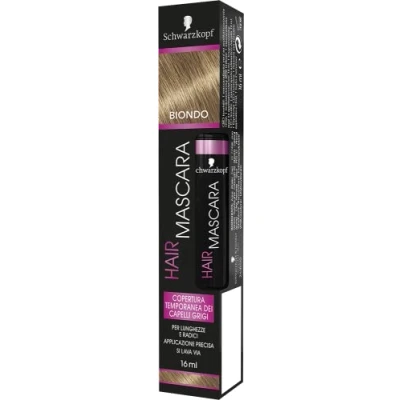 Afbeelding van Schwarzkopf Haarmascara, tijdelijke mascara voor haar, afdekking van grijs kleur blond, formaat 16 ml, 1