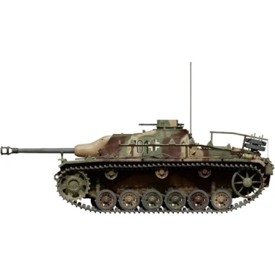 Afbeelding van 1:72 MiniArt 72110 Sturmgeschütz III StuG Ausf. G Laatste Alkett productie Tankjager Plastic Modelbouwpakket