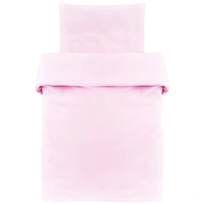 Afbeelding van Makian Baby Dekbedovertrek en Kussensloop (80x80 40x35 cm) Voor Ledikant, Box, Wieg, Campingbedje 100% Katoen (Roze)