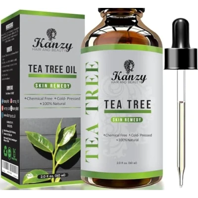 Afbeelding van Kanzy Tea Tree Olie Natuurlijke Behandelingsolie voor Gezicht, Huid, Nagels, Haar Organic Essential Oil 60ml