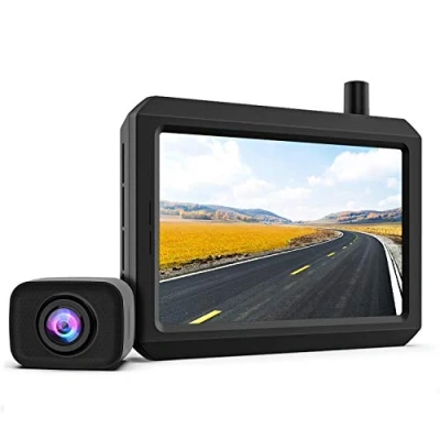 Afbeelding van Cargoplay K7PRO Digitale Draadloze Achteruitrijcamera Met Stabiel Signaal, Ondersteunt 2 Camera&#039;S, 5 Inch Hd Monitor, Ip68 Waterdichte Camera, Nachtzicht, Geschikt Voor Veel Automodellen