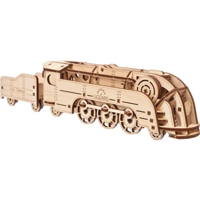 Afbeelding van Ugears Houten Modelbouw Mini Locomotive SMART