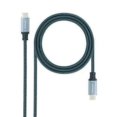 Afbeelding van Nanocable 10.01.4102 COMB, 2 m, USB C, 3.2 Gen (3.1 2), 10000 Mbit/s, Noir, Gris