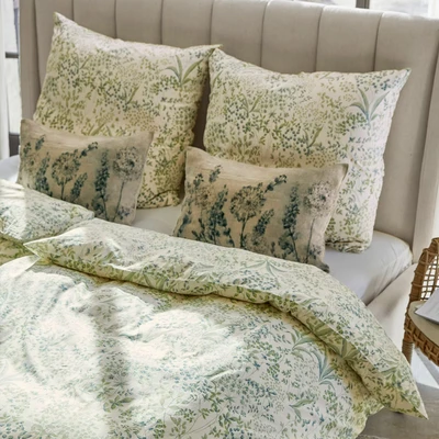 Afbeelding van LOBERON Beddengoed Joncherey groen/blauw/wit