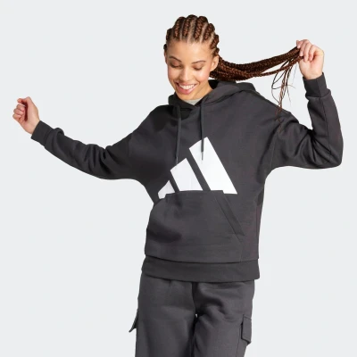 Afbeelding van adidas Sportswear Essentials BIG LOGO Hoodie, Dames, Maat: Large, Black/white