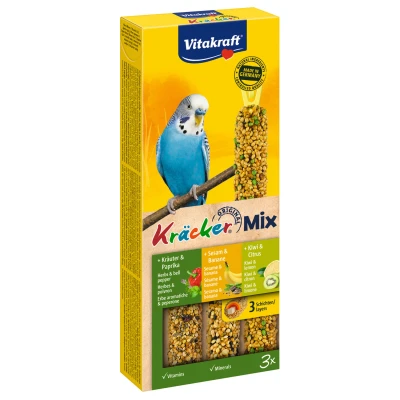 Afbeelding van Vitakraft Parkiet Kracker Vijgen/Banaan Sesam/Kiwi 3 IN 1