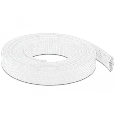 Afbeelding van Delock Gevlochten Mouw Uitbreidbaar 5 m x 19 mm Wit