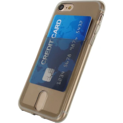 Afbeelding van Xccess TPU Card Case Apple iPhone 7/8/SE (2020/2022) Transparent Grey