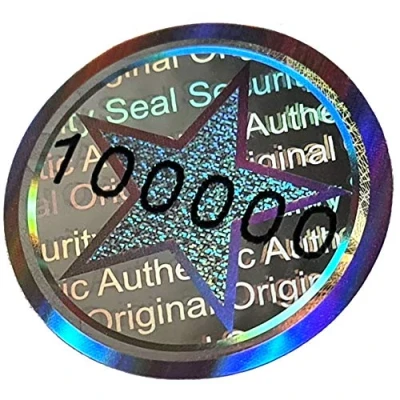 Afbeelding van 1320 stuks 3D hologram zegel 20 mm zilver glanzend veiligheidszegel, kwaliteitszegel, garantiezegel, veiligheidslabels, etiket zelfklevend, antifake stickers Security labelstickers