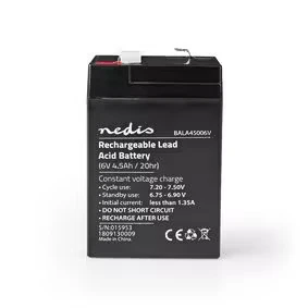 Afbeelding van Loodaccu Nedis (6 V, 4.500 mAh)