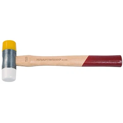 Afbeelding van Kraftwerk 2336 plastic hamer 35 mm nylon/PU koppen, meerkleurig, eenheidsmaat