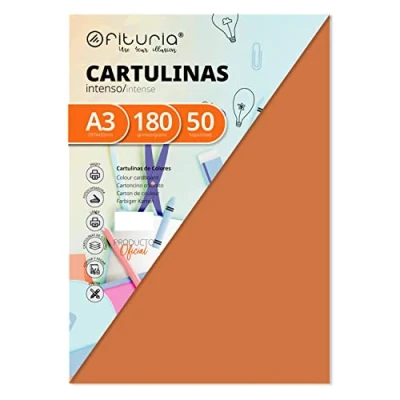 Afbeelding van Karton, A3, 180 g, lichtbruin, 50 stuks