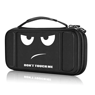 Afbeelding van Fintie Carry Case voor Nintendo Switch Lite 2019 [Schokbestendig] Harde hoes Beschermhoes Tas met 15 Game Card / 2 Micro SD kaartsleuven, Binnenzak Console &amp; Accessoires, Don&#039;t Touch