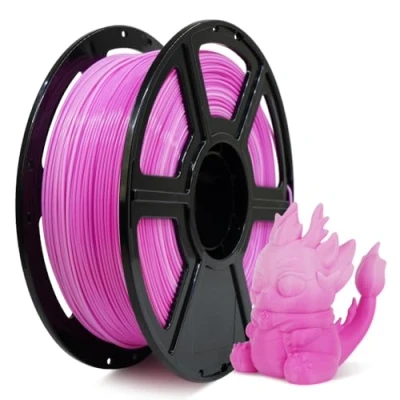 Afbeelding van FLASHFORGE High Speed PLA filament, 1,75 mm, print tot 8 x sneller, 500 mm/s snel printen, 3D printerfilament, HS voor optimale effectiviteit bij hoge snelheden (roze en wit)