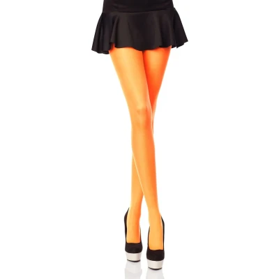 Afbeelding van Merry Style Dames Panty 40 DEN Medium gloss Polyamide SS Hiver Neonoranje XL