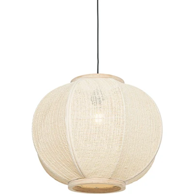 Afbeelding van QAZQA Oosterse hanglamp naturel 48 cm Rob