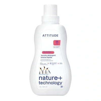 Afbeelding van Attitude Wasmiddel 3x Geconcentreerd Roze Grapefruit, 35,5 Fluid Ounce