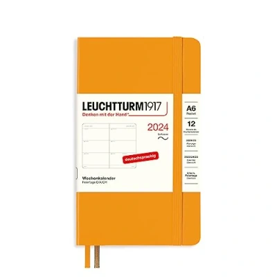 Afbeelding van LEUCHTTURM1917 367675 weekkalender Pocket (A6) 2024, softcover, Rising Sun, Duits, 12 maanden