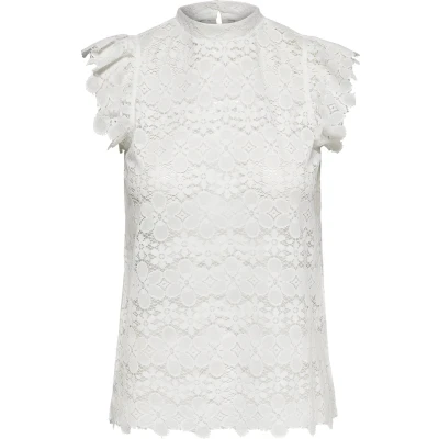 Afbeelding van JDY JDYBLOND S/L LACE TOP JRS NOOS Dames Blouse Maat XL