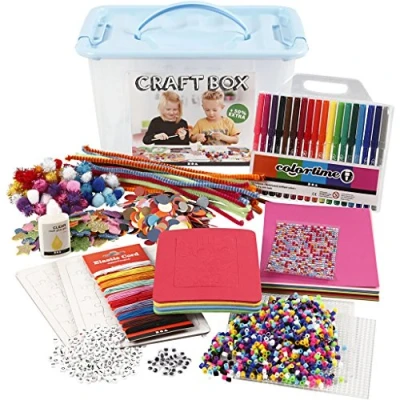 Afbeelding van Creativ Company Hobbybox Blauw met Creatieve Materialen, 1st.