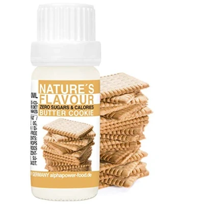 Afbeelding van Flavour Drops Butterkeks Flavdrops I Natürliches Flave Aroma Geschmacks Tropfen Backaroma &amp; Lebensmittelaroma, Zuckerfrei flüssiger Süßstoff, liquid Konzentrat