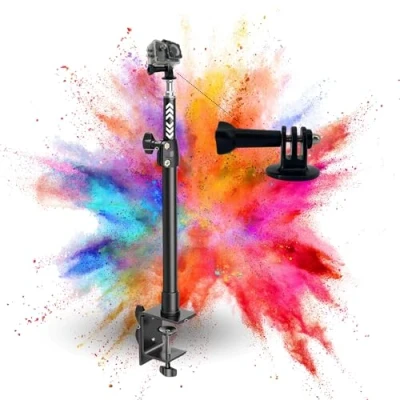 Afbeelding van TronicXL Klemstatief Camera Statief Tafel Compatibel met DJI Osmo GoPro Hero Hero+ 3 4 5 6 7 8 9 10 11 12 13 Session Action Cam Houder