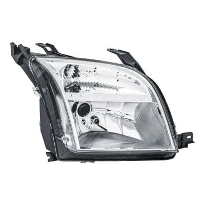Afbeelding van HELLA 1LD 246 044 241 Koplampen rechts H4, W5W, PY21W Halogeen 12V Transparant voor linksrijdend verkeer FORD: Fusion Station Wagon (JU2) 1.4, 1.6