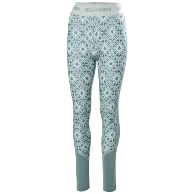 Afbeelding van Helly Hansen Dames LIFA Merino Midweight Graphic Base Layer Broek, 490 Cactus Star Pixel Aop, L
