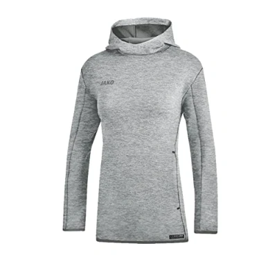 Afbeelding van Sweater met kap Premium Basics Lichtgrijs gemeleerd / 34