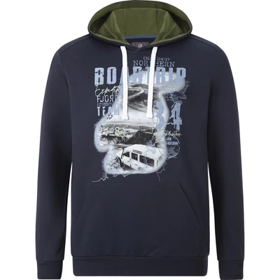 Afbeelding van Jan Vanderstorm Ingomar Hoodie, Heren, Maat: Large, Dunkelblau