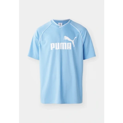 Afbeelding van Puma Collared Football Tshirt print, Heren, Maat: Small, Team light blue