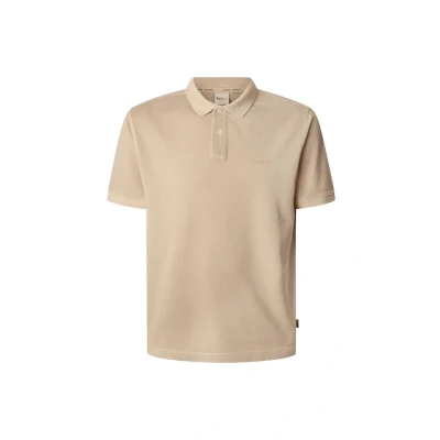 Afbeelding van Pepe Jeans NEW Oliver Poloshirt, Heren, Maat: Large, Light beige