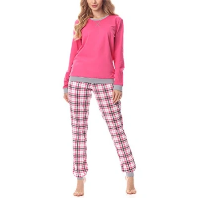 Afbeelding van Merry Style Dames Pyjama MS10 168 (Amarant/Grijs, M)