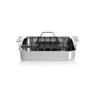 Afbeelding van Demeyere Industry 5 braadslede 40 x 34 cm Zilver