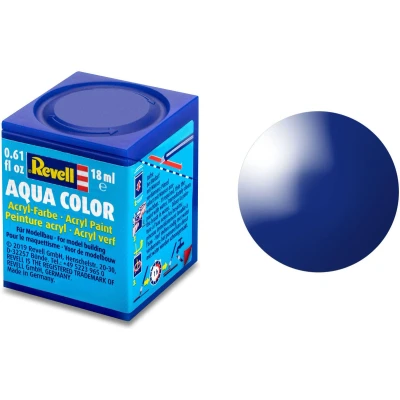 Afbeelding van Ultramarijnblauw Glanzend Ral 5002 Aqua Color 18Ml Revell Modelbouwverf Op Waterbasis