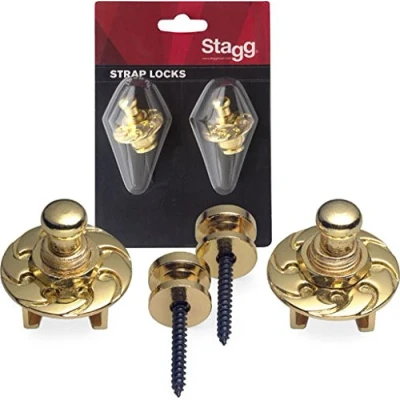 Afbeelding van Stagg SSL1GD Straplocks Gold