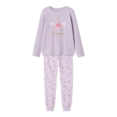 Afbeelding van NAME IT Pyjama met lange mouwen, Pastel Lilac, 122/128 cm