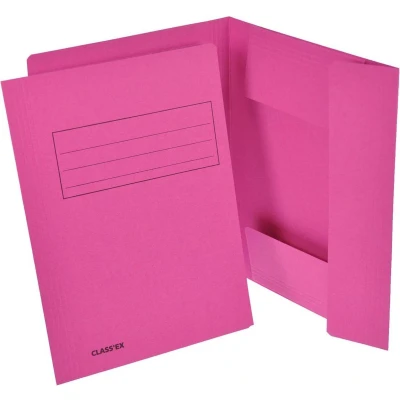 Afbeelding van Class&#039;ex Dossiermap, 3 Kleppen, Fuchsia Dossiermap