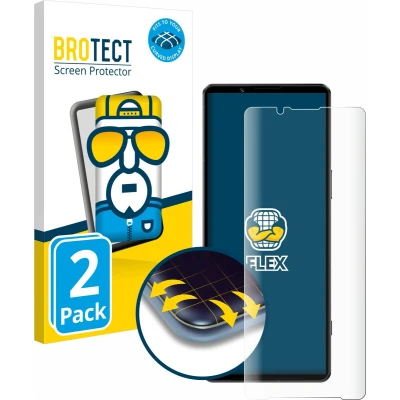 Afbeelding van BROTECT Screenprotector voor Sony Xperia 1 IV Folie Beschermfolie transparant volledig dekking (2 Stuks)