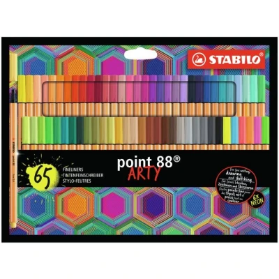 Afbeelding van Fineliner STABILO point 88/65 Arty fijn assorti set à 65 stuks