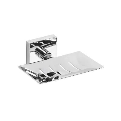 Afbeelding van Zeephouder Sapho X Square Hangend 12.5x5.5 cm Chroom