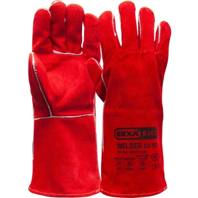 Afbeelding van Welder 15312200 Lashandschoen paar 10/XL Rood splitleer BBQ handschoen Hittebestendig