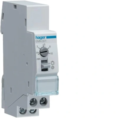 Afbeelding van Hager trappenhuisautomaat basis 30sec 10min emn001