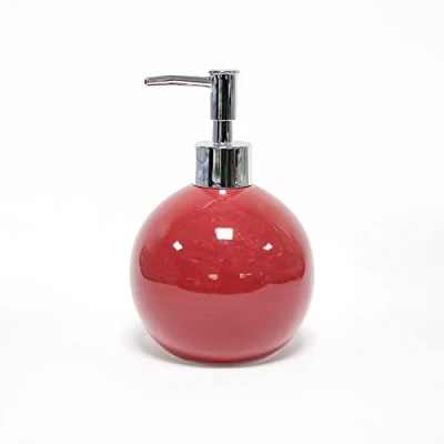Afbeelding van douceur d&#039;intérieur, Zeepdispenser 9,7 x 16 cm framboos, uniform keramiek Bullea