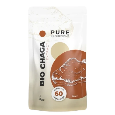 Afbeelding van Pure Mushrooms Bio Chaga Capsules 60VCP