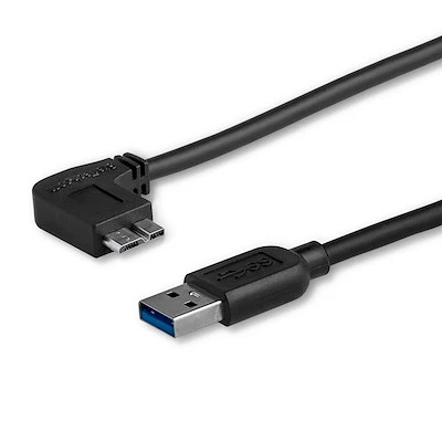 Afbeelding van StarTech.com USB3AU2MLS USB A (m) naar haaks Micro B